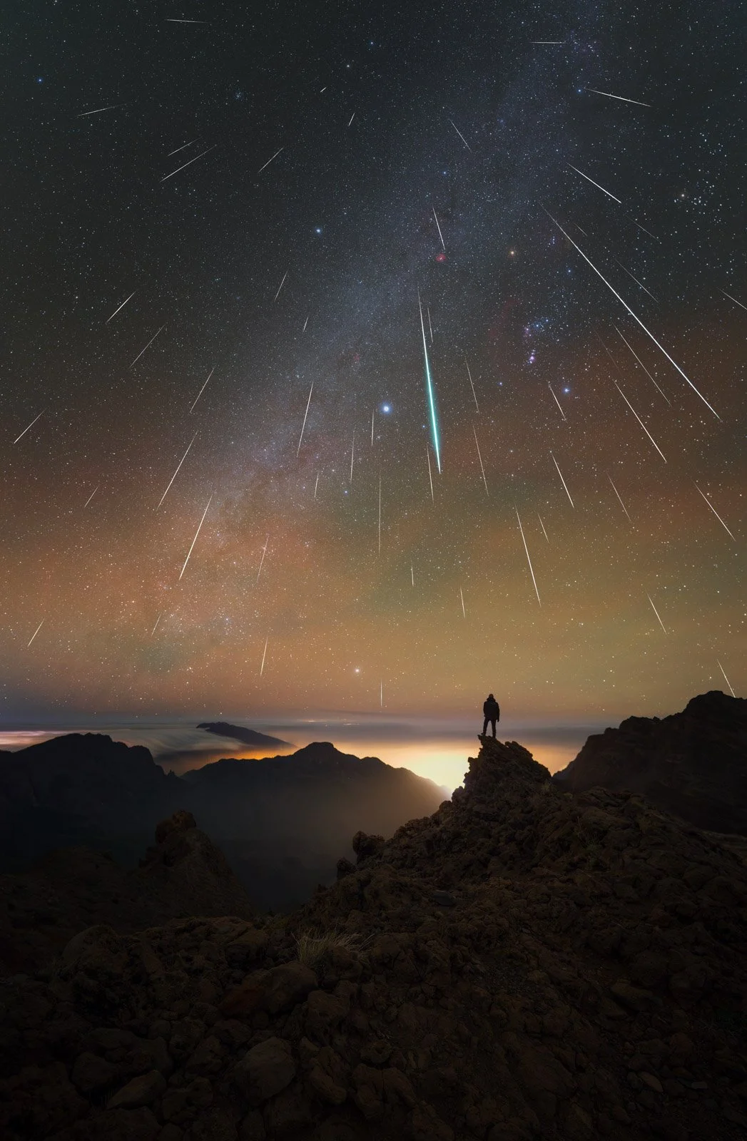 Photographing the Geminid Meteor Shower with 5 cameras over 5